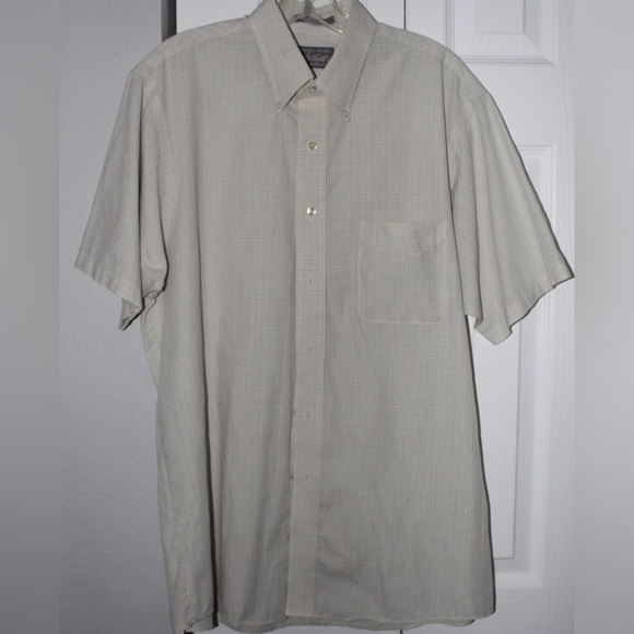 Lord & Taylor Mens Checkered Button-Down Shirt - Picture 1 of 4
